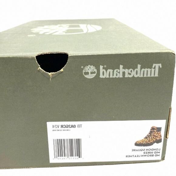 Timberland WOMEN Size TB 0A2GCR V24 LONDON SQUARE MID Boots Leather Brown HIKER - Picture 10 of 11